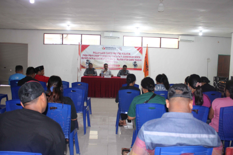 Peserta kegiatan pelatihan Saksi