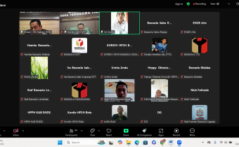 Peserta Rapat Evalusi Publikasi Media Sosial dan Pemberitaan Bawaslu Kabupaten/Kota se-NTT